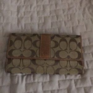 Authentic coach large wallet